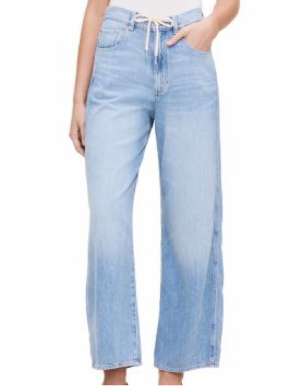 DL1961 | Taylor Aura Relaxed Barrel High Rise Drawstring Jeans Size: 25